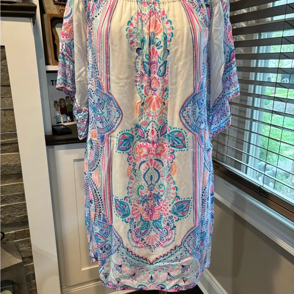 Lilly Pulitzer off shoulder Fawna Dress - Picture 2 of 3